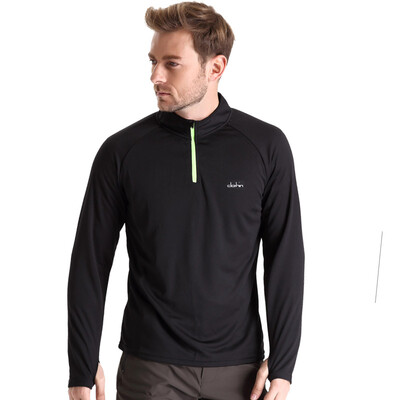 

Carring (ткань) быстросохнущая футболка пары наружная влажность потоотделение дышащая воротник с длинными рукавами одежда одежда CT13301 мужской черный 4XL код