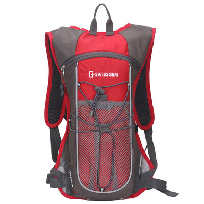 

SVVISSGEM верхом мешок открытый спортивный велосипед оборудование пакет мужчин и женщин 5L горный велосипед воды мешок рюкзак может быть установлен шлем сумка SA-9825 красный