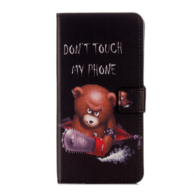 

Черный Медведь Дизайн PU кожа флип бумажник Card Case Держатель для Huawei мате 9