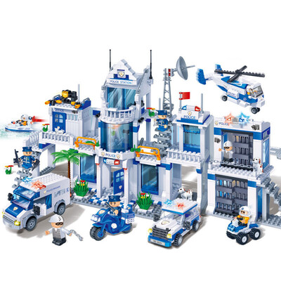 

Банг Бао banbao бой вставлены блоки мелкие частицы собраны обучающие игрушки для детей Воды патрульной полиции и пожарной серии 8342