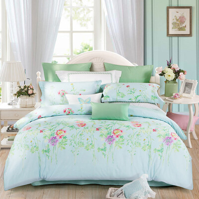 

Mercury Home Textiles (MERCURY) Постельные принадлежности Хлопчатобумажные хлопчатобумажные ткани Twill Print Quilt Постельные принадлежности Breeze Yayuan Plus Double 1,8m Bed