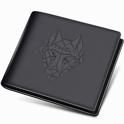 

Семь волков (SEPTWOLVES) короткий участок для мужчин денежного заголовка слоя кожи бизнеса случайного черной многофункциональной карты пакет кошелька 3A3061096-01