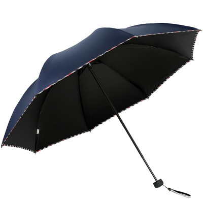 

Jingdong Supermarket] Paradise umbrella century good margin black rubber twist sun umbrella sun umbrella 33186E sauce red
