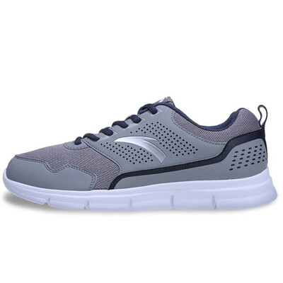 

Anta (ANTA) men's shoes 11615570-2 lightweight breathable running shoes easy to bend sports shoes in the gray / dark blue / Anta white / silver 40.5