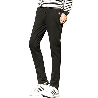 

(MSEK) LXK70085 Men's Sports Pants Slimming Sports Legs Casual Pants Black L
