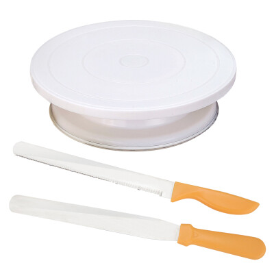 

Jingdong supermarket Jie Kenuo baking tools cake turntable Biaohua turntable tool set cream spatula bread cake cut knife toast serpentine knife