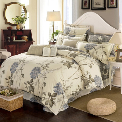 

Nanjiren домашний текстиль постельные принадлежности набор 4 штуки 100% хлопок простыня и чехол на одеяло 1,5/1,8м кровать