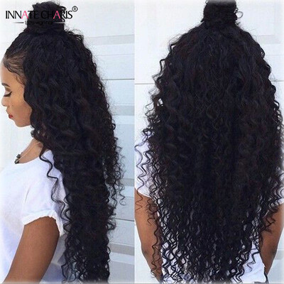 

INNATE CHARIS Malaysian Deep Wave Hair 3 Bundles 7A Unprocessed Virgin Hair Extensions Cheap Malaysian Curly Weave Human Hair