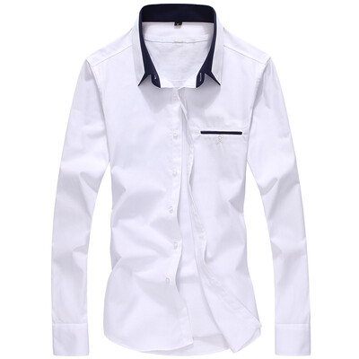 GEEDO Men Casual Business Long Sleeve Shirt