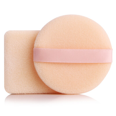 

Excellent home (UPLUS) flocking Dingzhuang powder puff (with hook round + square) 2 loaded (color random old and new packaging random delivery