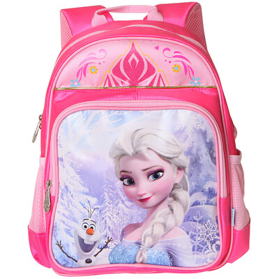 

Disney (Disney) FP8018A snow and ice strange primary school students bag female / light weight loss 1-3 year grade blue