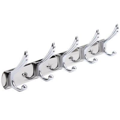 

Dezhong DZ 039 five hook coat hook five rows double hook stainless steel hook towel hook kitchen bathroom porch hardware pendant
