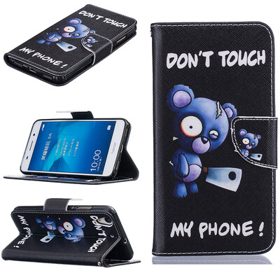 

Blue bear Design PU Leather Flip Cover Wallet Card Holder Case for HUAWEI Honor 5AY6 II