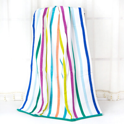 

Matt towel home textiles cotton yarn-dyed multi-arm cut velvet soft absorbent seven-color bath towel green 68 138cm 330g