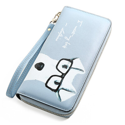 

Пугало (Мексиканский) кошелек женский длинный участок кожи молния Clutch женщин бумажник Ван звезда который укусил нескольких карт рука мешок одиночный тянуть MYH40497L-01 синий