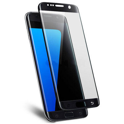 

ESCASE Samsung GALAXY S7edge изогнутая стальная крышка полноэкранное фильм фильм полный охват Samsung стали взрывозащищенные анти-отпечатков пальцев HD мобильный телефон фильм черный