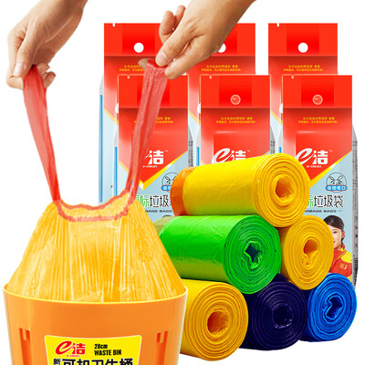 

[Jingdong supermarket] e Jie star models automatically closed garbage bags thick portable 45cm * 50cm * 18 only * 12 volumes