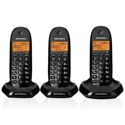 

Motorola C1003OC Цифровая беспроводная телефонная рама Machine Set Caller ID Backlight Home Office Fixed Wireless Telephone Airplane (черный)