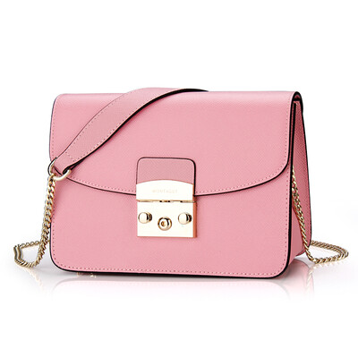 

Montagut MONTAGUT chain small square bag female pig bag shoulder messenger bag leather fashion handbag R5312170212 black