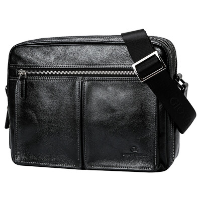 

Giovanni Valentino (GIOVANNI VALENTINO) Men's Messenger Bag Shoulder Bag Fashion Business Men's Bag Trend Leather Leather Bag Cross Section 710765210 Black