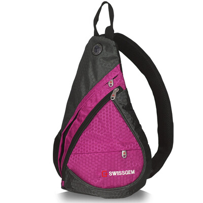 

[Jingdong Supermarket] SVVISSGEM Throttle Upgrade Edition Triangle Pack Water Drops Fashion Casual Shoulder Bag Male Female Outdoor Travel Messenger Bag Bust Bag SA-9966II Rose