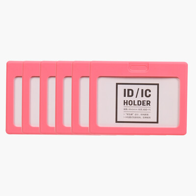 

Effective (deli) 8336 transparent lining certificate card sets / work permit / staff card horizontal 6 loaded red