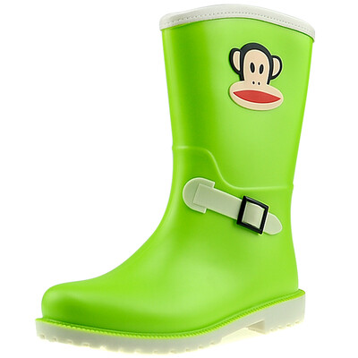 

PaulFrank рот обезьяны дождь сапоги модные сапоги в трубке цвет воды обувь PF1003 зеленый 38 метров