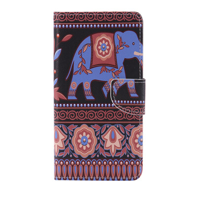 

Brown elephant Design PU Leather Flip Cover Wallet Card Holder Case for SAMSUNG A9