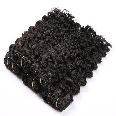 

8A Brazilian Virgin Hair Deep Wave 100% Unprocessed Brazilian Deep Wave Virgin Hair 3 pcs lot Cheap Brazilian hair weave bundles