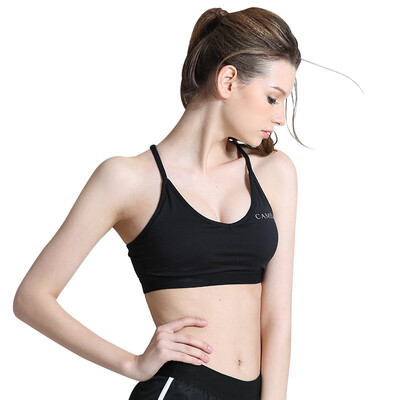 

Camel CAMEL ladies sports vest solid color quick running yoga sports corset C7S1U6905 black XL