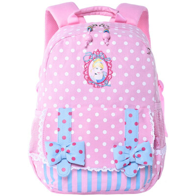 

Disney Princess children leisure bag light casual backpack pre-school class first grade bag backpack PL8070B pink