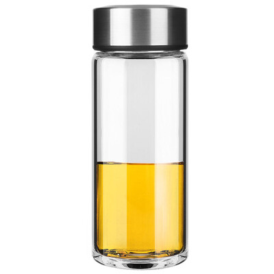 

Vientiane (WANXIANG) U30 460ML один слой жаростойкой творческой стеклянной нержавеющей стали чашки крышки мужчин и женщин моды портативный чай чашка металла серый