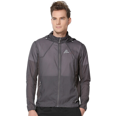 

TFO outdoor windbreaker light and breathable long-sleeved comfortable comfort on the shelves of skin windbreaker 633603 female silver gray XL