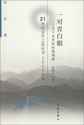 

21世纪文学之星丛书.2016年卷 一对青白眼:当下文学的冷热观察