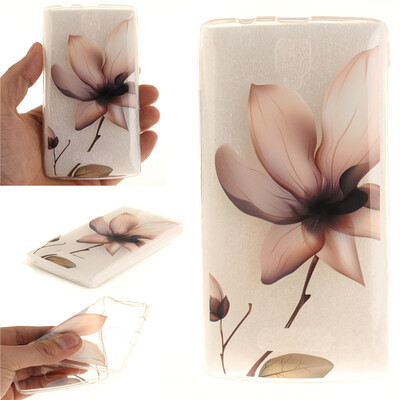 

Magnolia flower Pattern Soft Thin TPU Rubber Silicone Gel Case Cover for Lenovo A2010