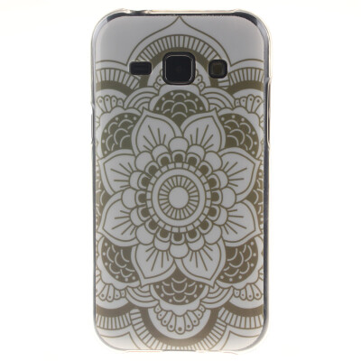 

White flowers Pattern Soft Thin TPU Rubber Silicone Gel Case Cover for SAMSUNG Galaxy J1