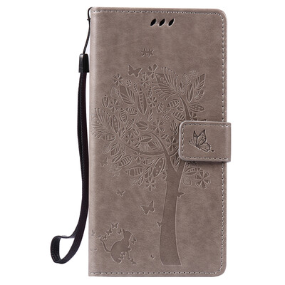 

Gray Tree Design PU Leather Flip Cover Wallet Card Holder Case for HUAWEI NEXUS 6P