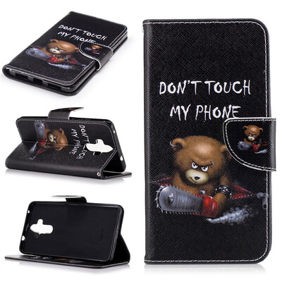 

Медведь Дизайн PU кожа флип бумажник Card Case Держатель для HUAWEI Mate 9