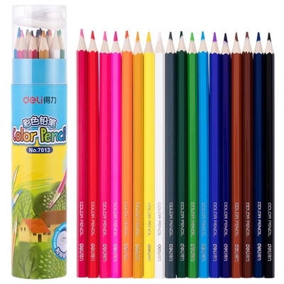

Deli woody 18 - color triangular pole color lead color pencil barrel