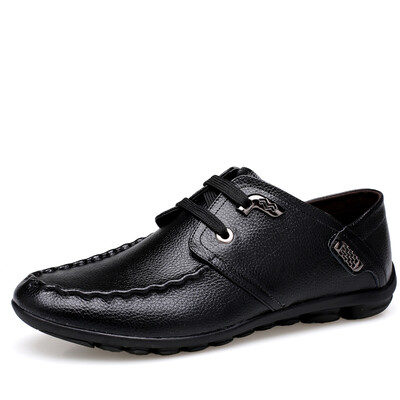 

Yichi EGCHI повседневная обувь мужчины британская тенденция кружева кожаная обувь мужчины 2678 черный 39