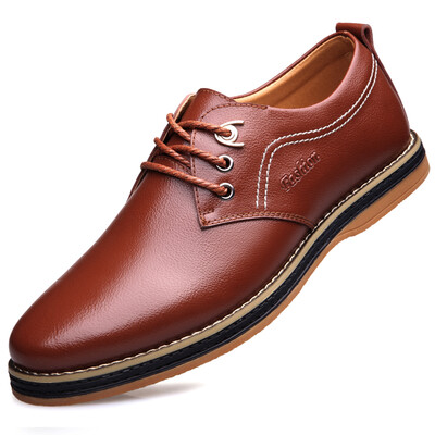 

Poitulas Men&39s Casual Shoes Fashion England Fashion Lace Casual Leather Shoes Comfortable Sports Shoes 1181 Brown 38