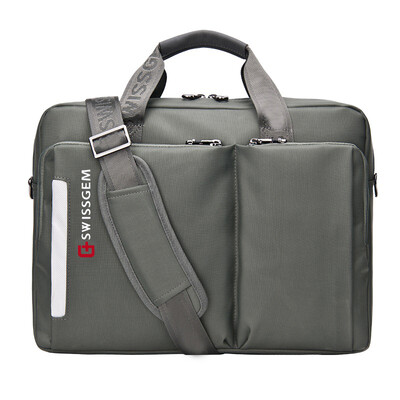 

SVVISSGEM business handbag fashion casual shoulder computer bag 11 inch male and female Messenger bag briefcase iPad shoulder bag SA-1106 black