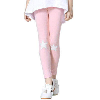 

Xin Song children's leggings girls pants in the big children's trousers Korean tight-fitting sports casual pants light pink J048B3 130