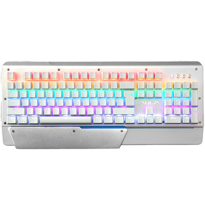 

Tarantula (AULA) F2011 смешивание механическая клавиатура полная кнопка нет красная игровая клавиатура механическая зеленая ось серебристо-белая версия