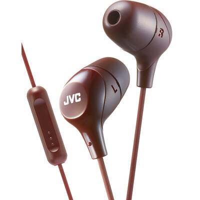 

JVC FX38M headphones ear-style subwoofer sports music line-controlled earplugs mobile phone cotton candy series brown brown