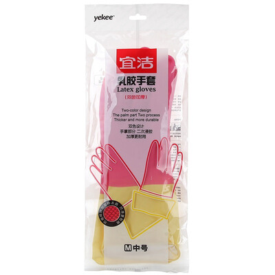 

Yi Jie (yekee) цвета многофункциональные утолщенной белье резиновые перчатки (средний)