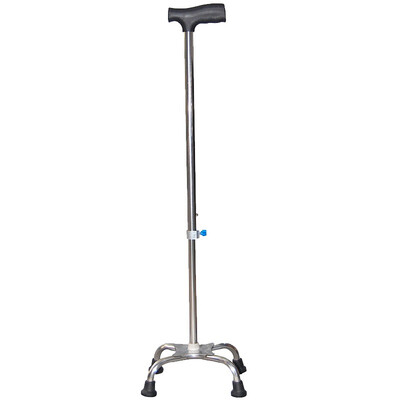 

Favorable four-foot crutches upgrade thickened version of the elderly cane stability of stainless steel