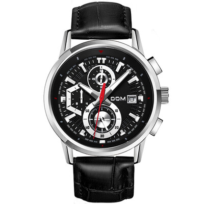 

Dorm (DOM) Watches Men's Belt Series Quartz Multifunctional Men's Watch 6033GL-7M