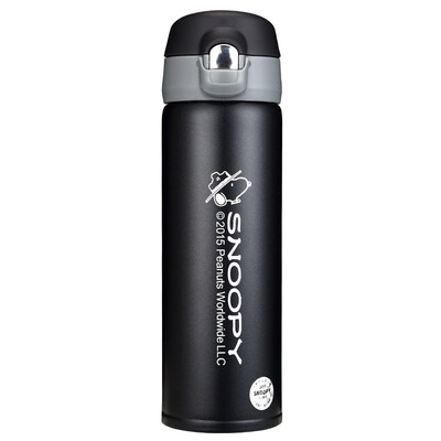 

Jingdong Supermarket] Snoopy (SNOOPY) 450ml stainless steel insulation cups bomb cover office outdoor insulation cup car cup a key to open the blue DM-3013
