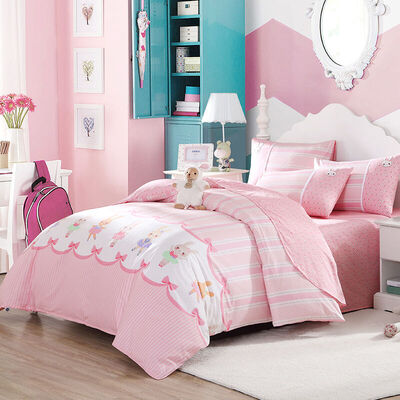 

[Супермаркет] Джингдонг Мэн Jie Baby (MJ РЕБЕНОК) Постельные принадлежности пакет для детей текстильного хлопка печатного джинсовой 1,5 м кровати кролик балет 200 * 230cm